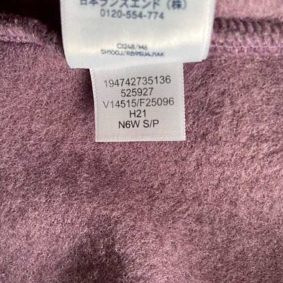 Lands End High Pile Fleece Pullover Sweatshirt Size Small Teddy Oversized‎ Cozy - Picture 8 of 8